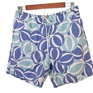 NWOT J. Crew Men's Flex Swimwear Med Green/blue/white